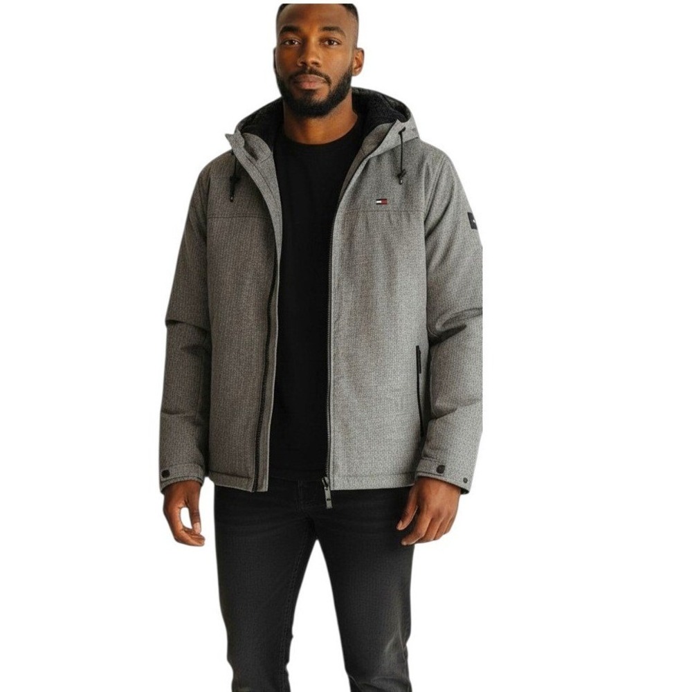 Tommy Hilfiger Men's Gray Softshell Jacket Size 2X